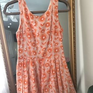 poppy flower dress